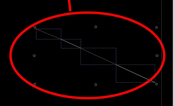 Hairline crack - line segments