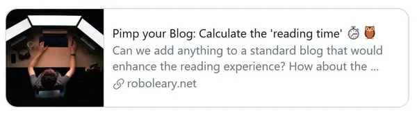 sharing my blog post on twitter