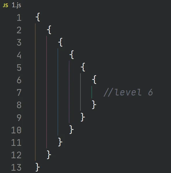 indent guide colorization