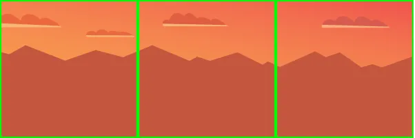 outline of frames overlayed on a layer