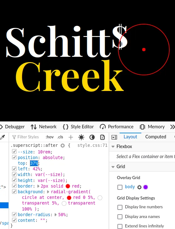 explanation of how we can create rays with a conic gradient