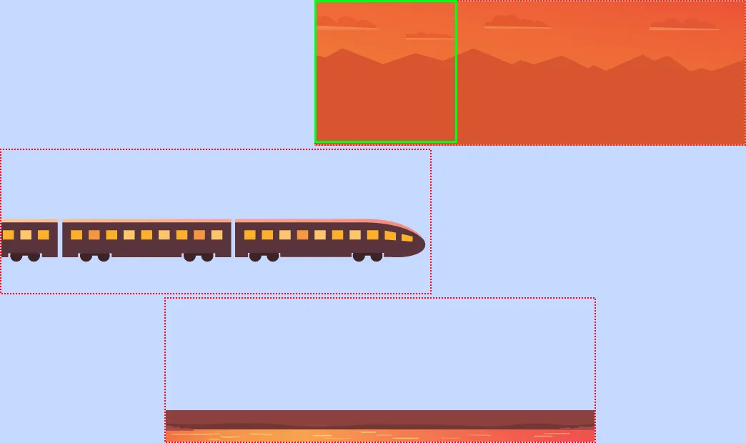 initial positioning of layers